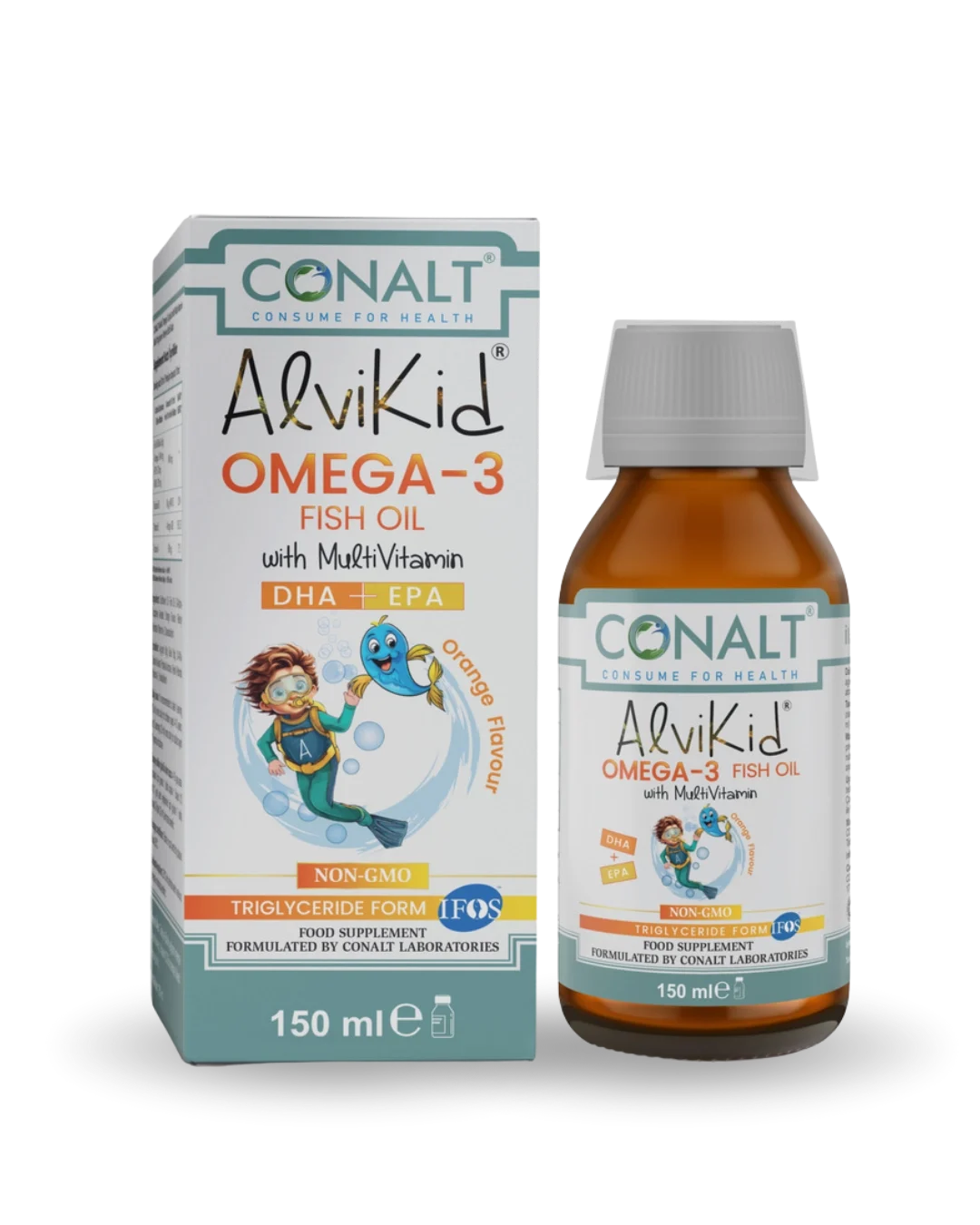 conalt-alvikid-omega3-fishoil-hh CONALT - AlviKid® Omega-3 | 150 ML - Görsel 1